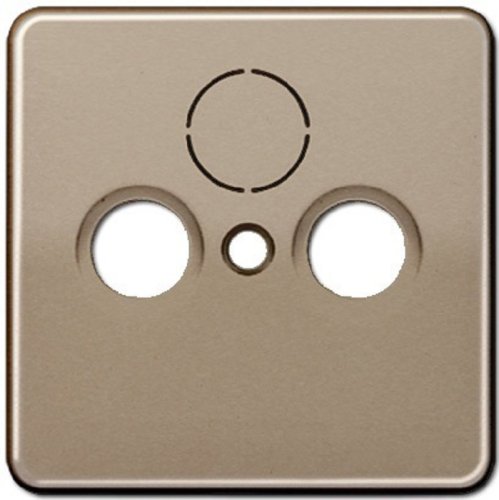 Лицевая панель Jung CD500 для розетки TV+R/TV+R+SAT светлая бронза картинка